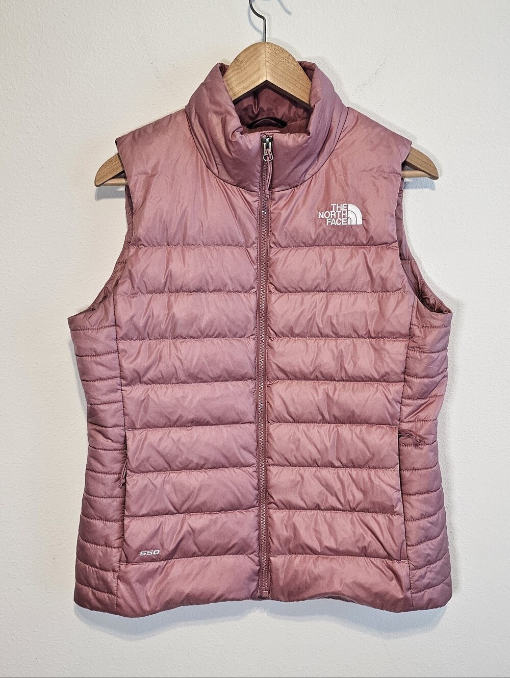 The North Face Aconcagua 550 Down Puffer Vest Mauve Pink Women's Size Medium M
